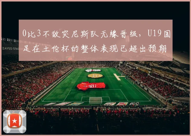 0比3不敌突尼斯队无缘晋级,U19国足在土伦杯的整体表现已超出预期